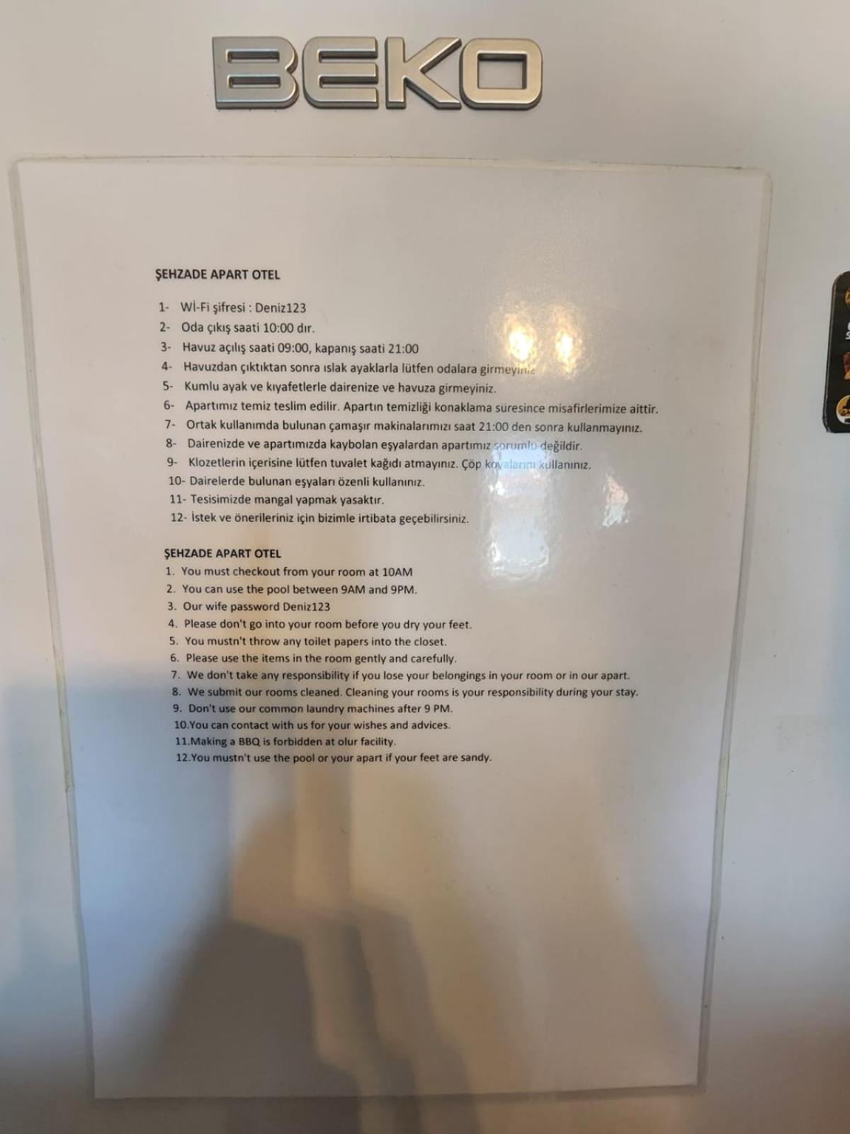Sehzade Apart Otel フェティエ エクステリア 写真